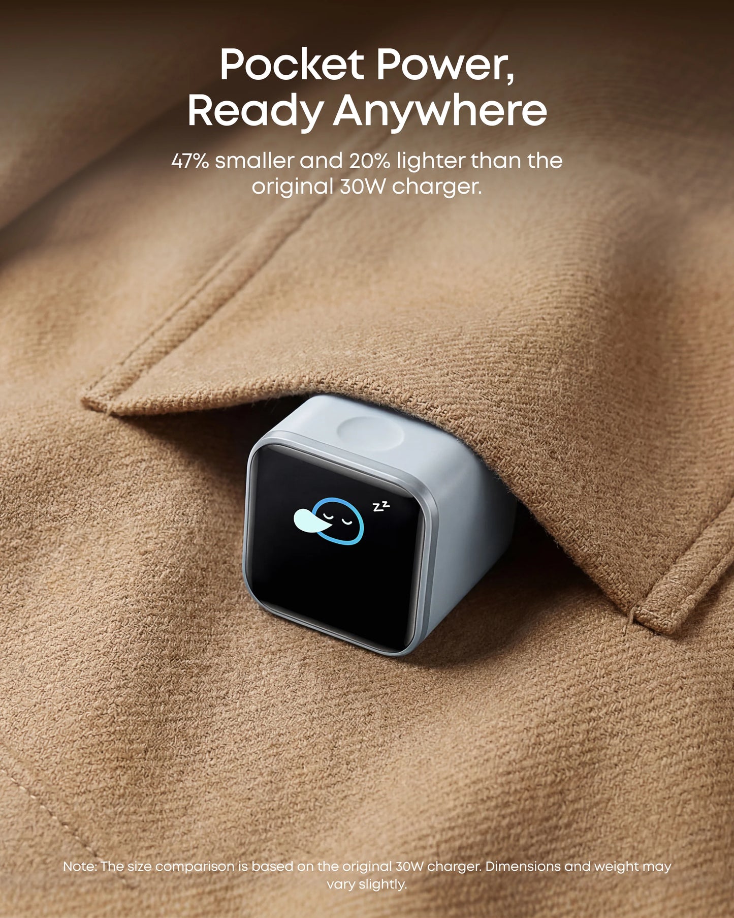 Anker Nano 45W Smart Display Charger – Orange