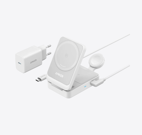 Anker MagGo Wireless Charging Station (Foldable 3-in-1)