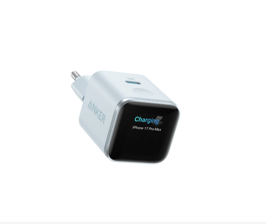 Anker Nano 45W Smart Display Charger – Misty Blue